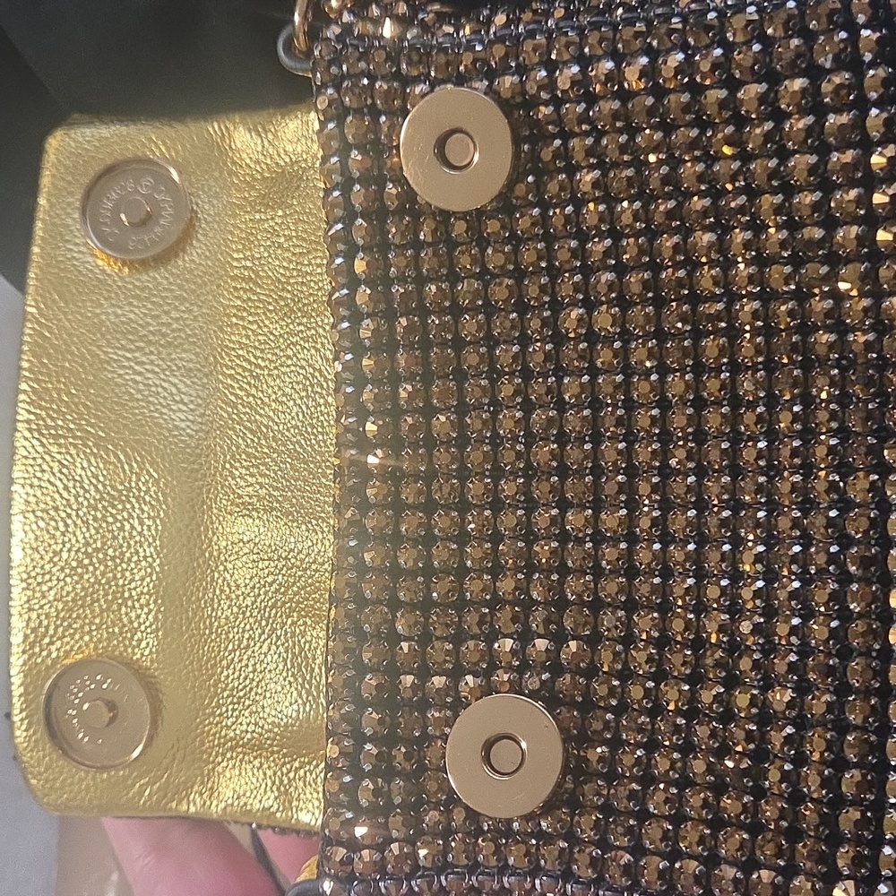 Kurt Geiger London Gold Crossbody Bag With Dustcover - Picture 12 of 16